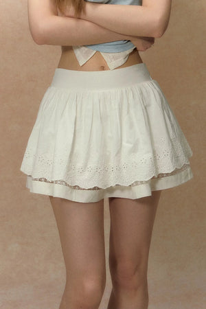 White Lace Summer Skirt
