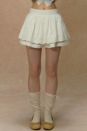 White Lace Summer Skirt