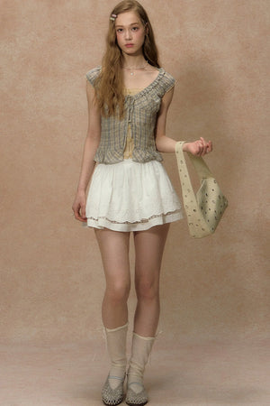 White Lace Summer Skirt