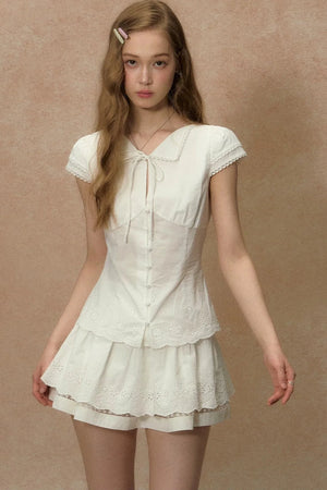 White Lace Summer Skirt
