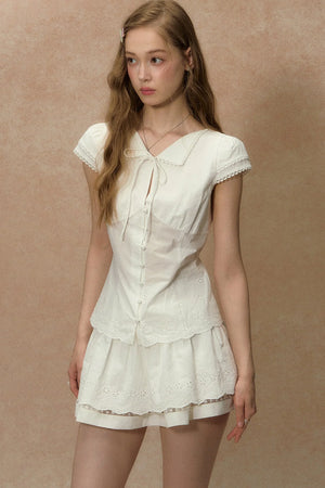 White Lace Summer Skirt