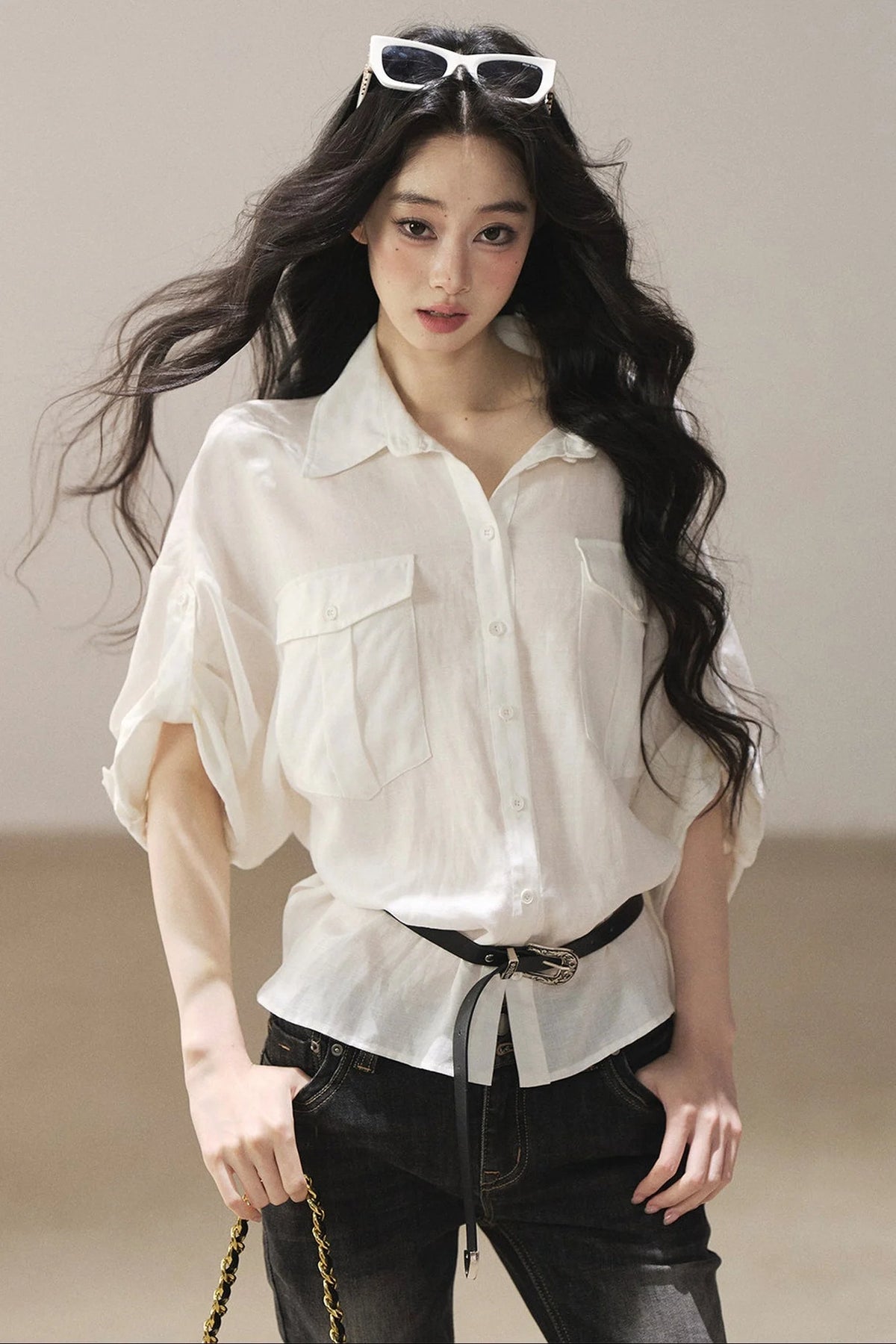 White Linen Shirt Set-Up