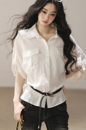 White Linen Shirt Set-Up