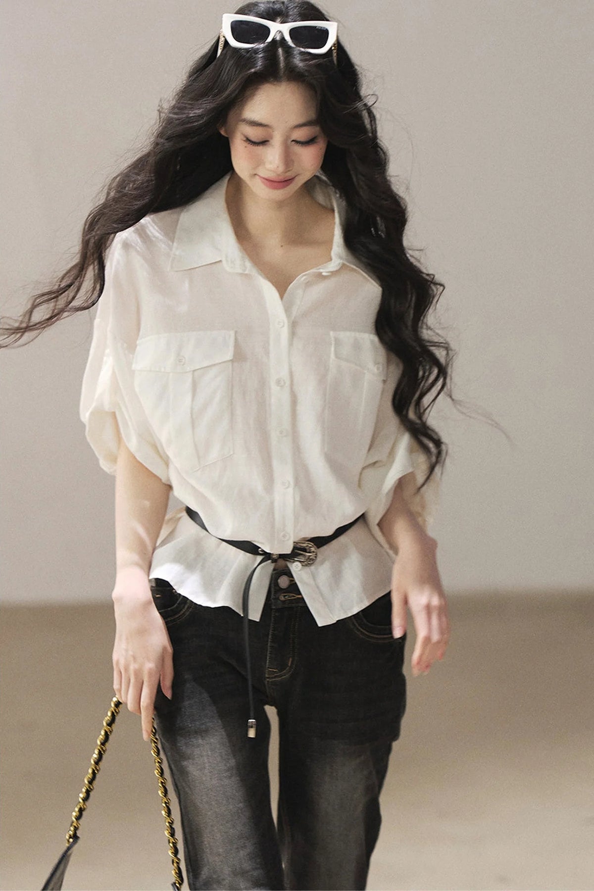 White Linen Shirt Set-Up