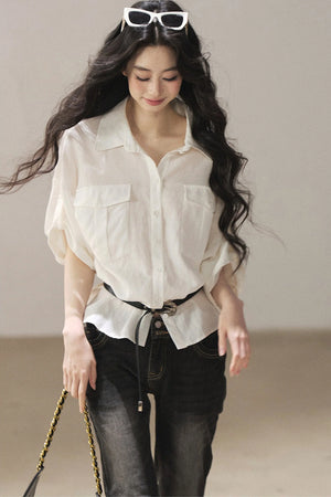 White Linen Shirt Set-Up