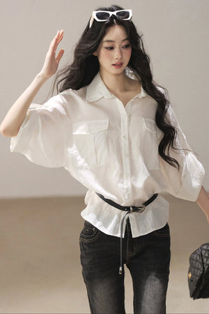 White Linen Shirt Set-Up