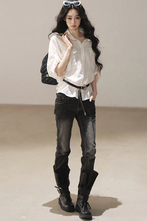 White Linen Shirt Set-Up