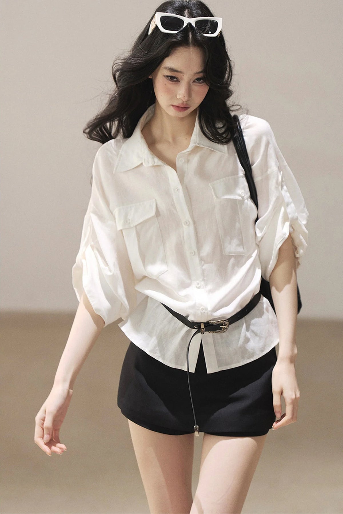 White Linen Shirt Set-Up
