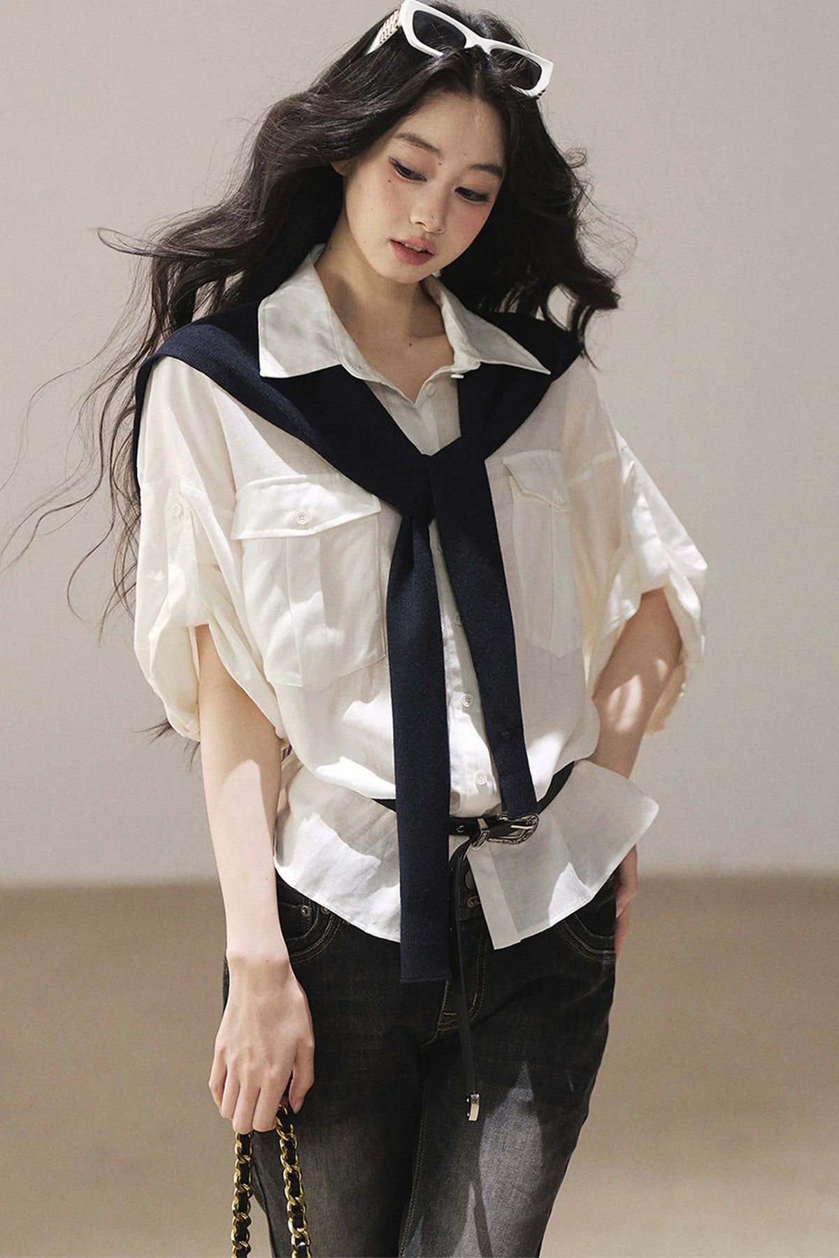 White Linen Shirt Set-Up