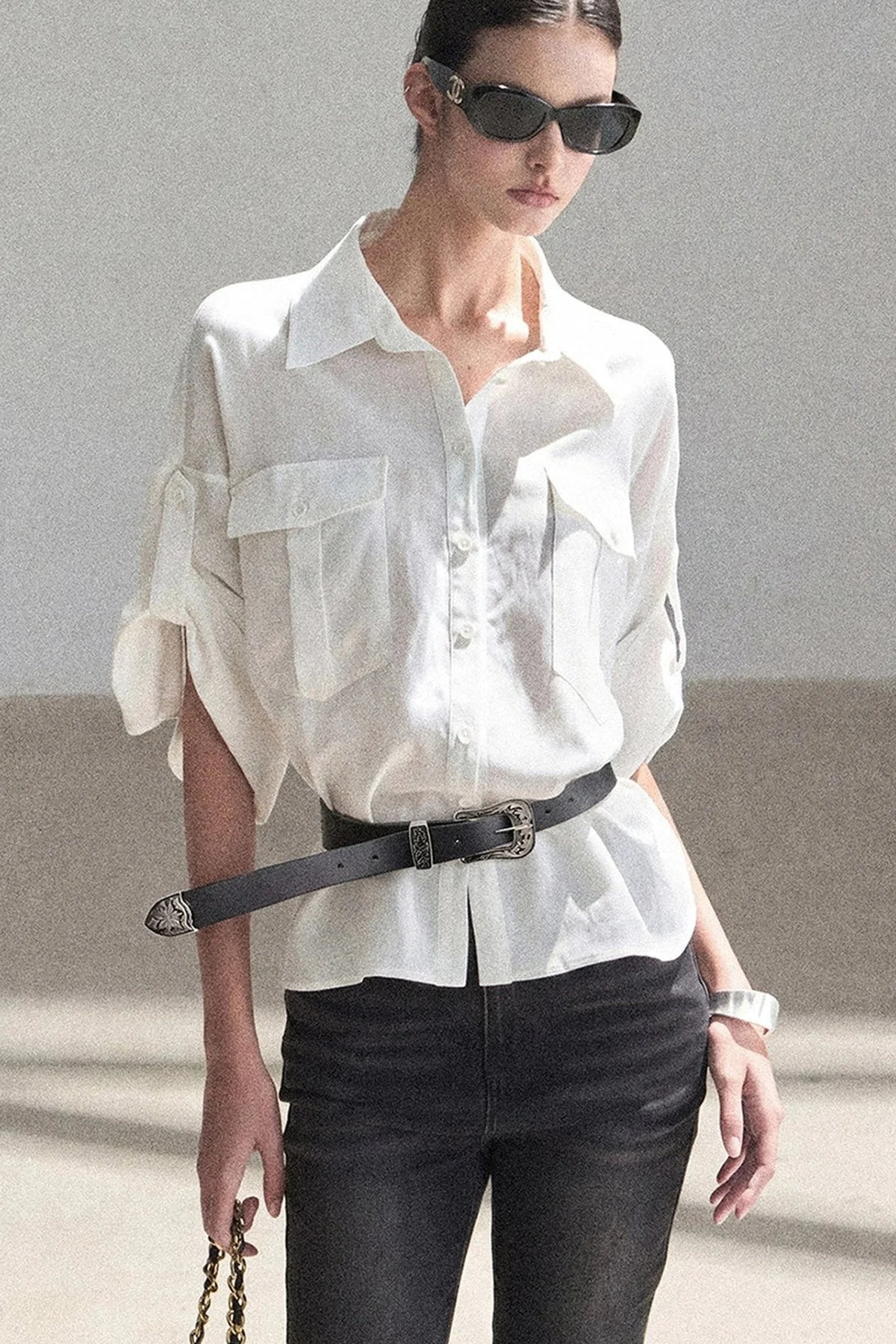 White Linen Shirt Set-Up