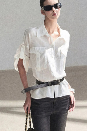 White Linen Shirt Set-Up