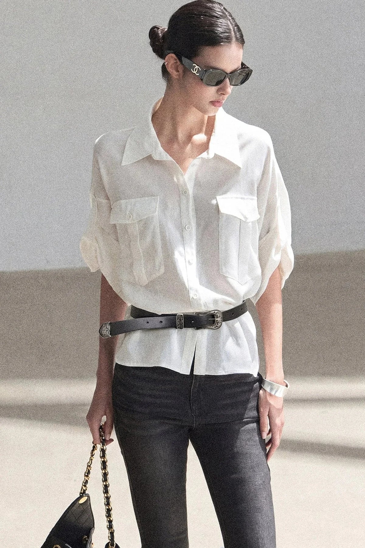 White Linen Shirt Set-Up