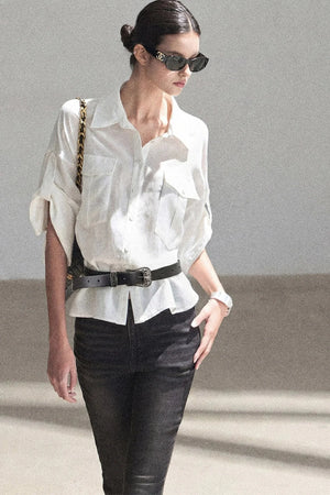 White Linen Shirt Set-Up