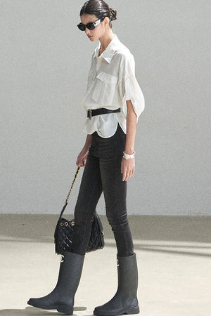 White Linen Shirt Set-Up