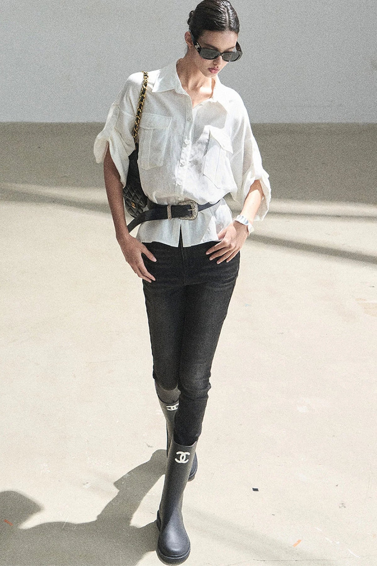 White Linen Shirt Set-Up