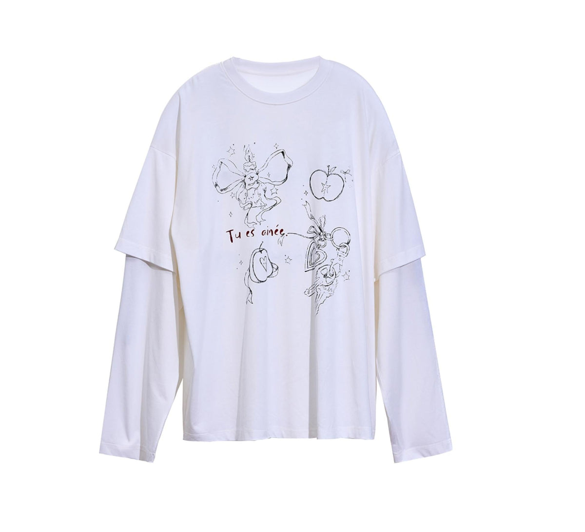 White Long Sleeve Tee