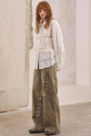 White Long-Sleeved Shirt