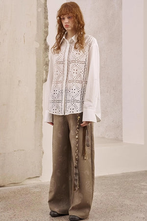 White Long-Sleeved Shirt