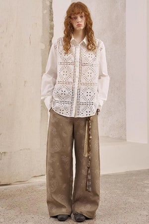 White Long-Sleeved Shirt