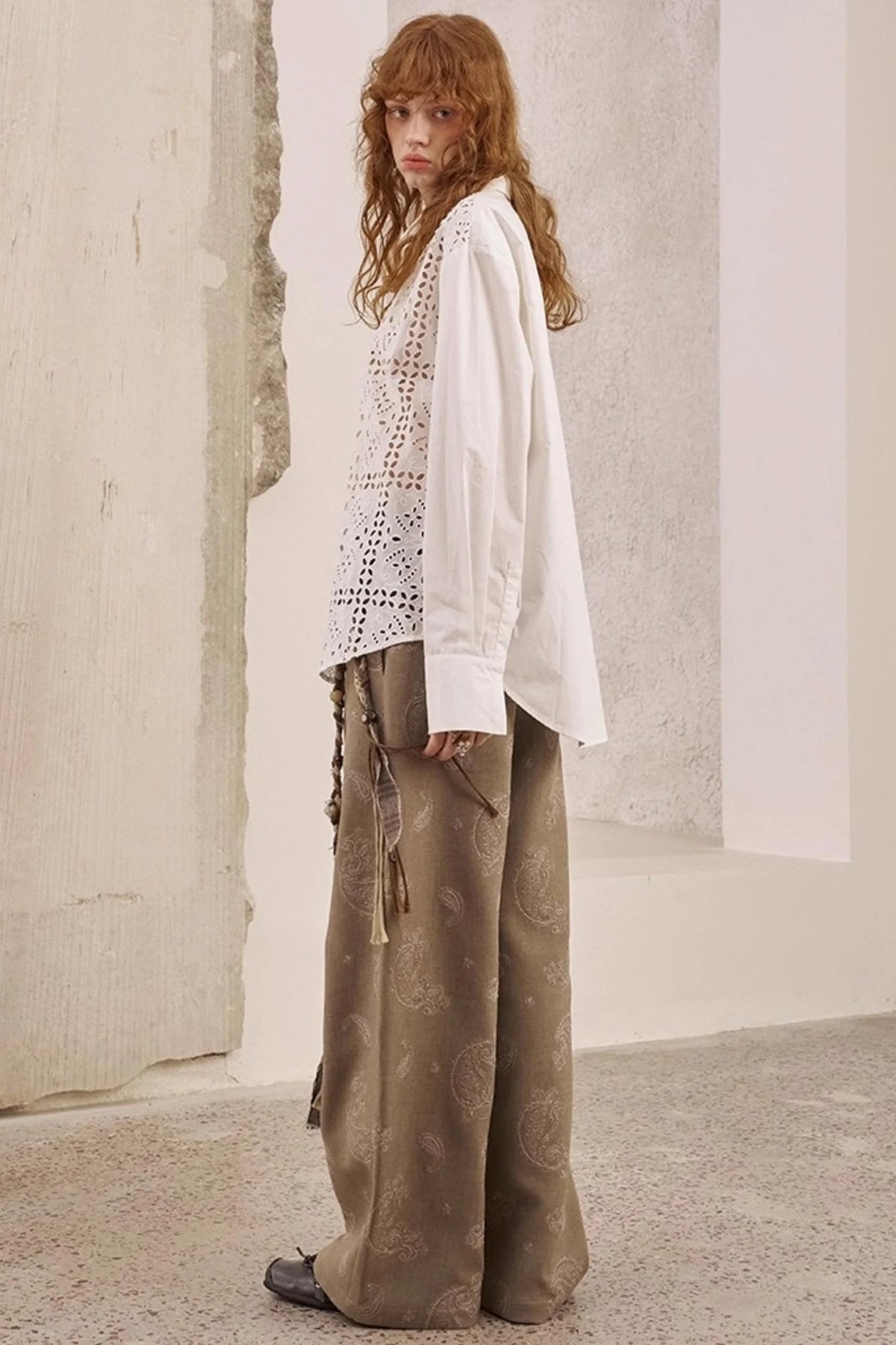 White Long-Sleeved Shirt