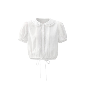 White Moonlight Lace Blouse Set-Up