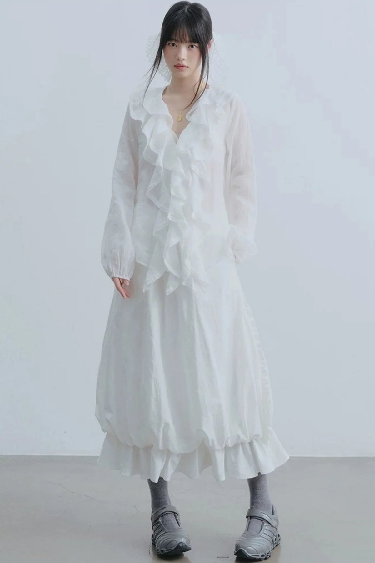 White Nest Lantern Skirt