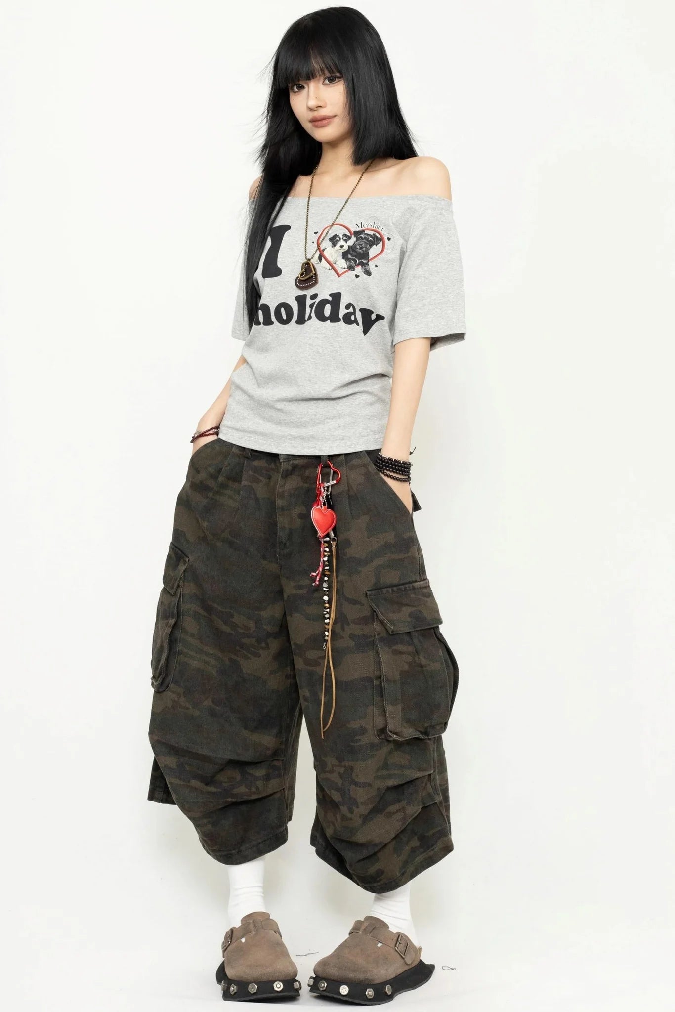 White One-Shoulder Tee