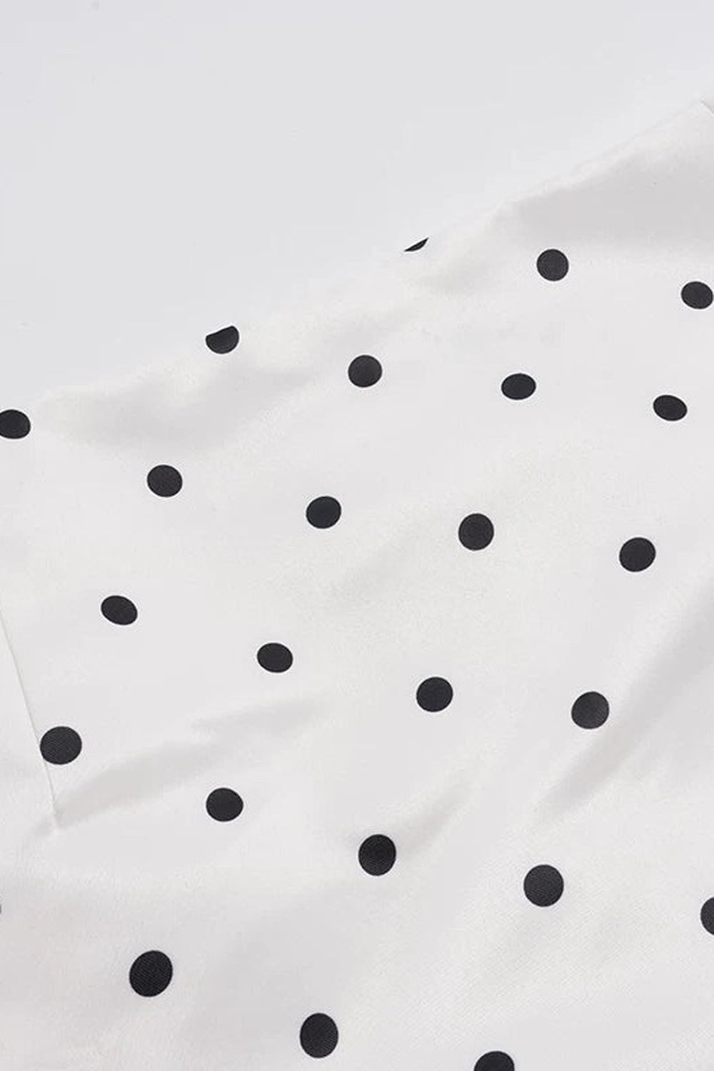 White Polka Dot Mini Skirt