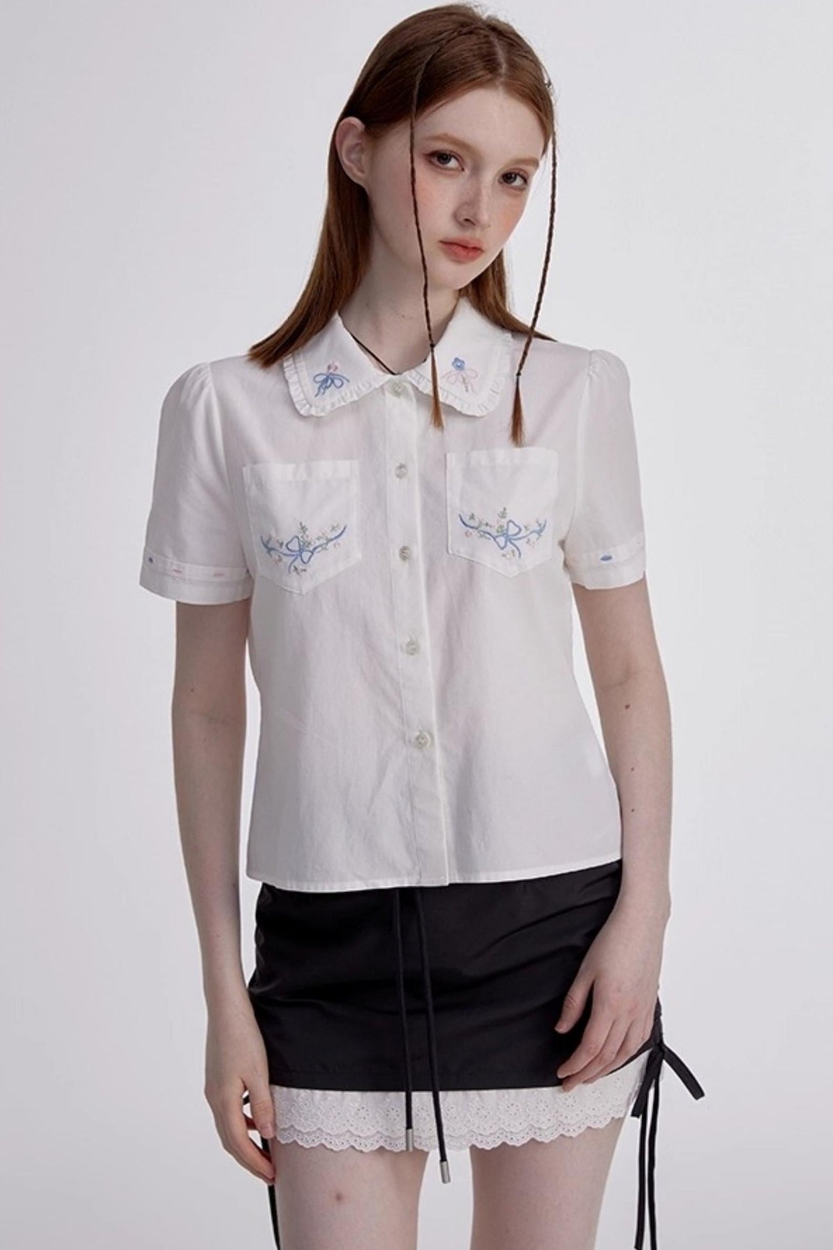 White Shirt Skirt Set-Up