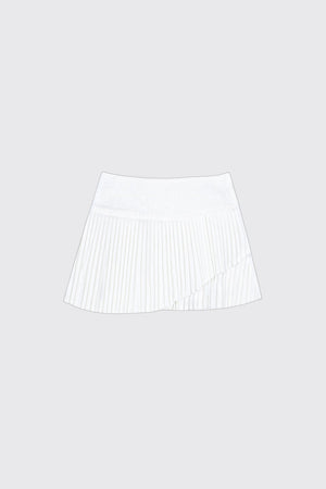 White Tea Lace Patchwork Top Skirt Set-Up