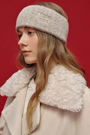 Wide-Brimmed Wool Jacquard Headband