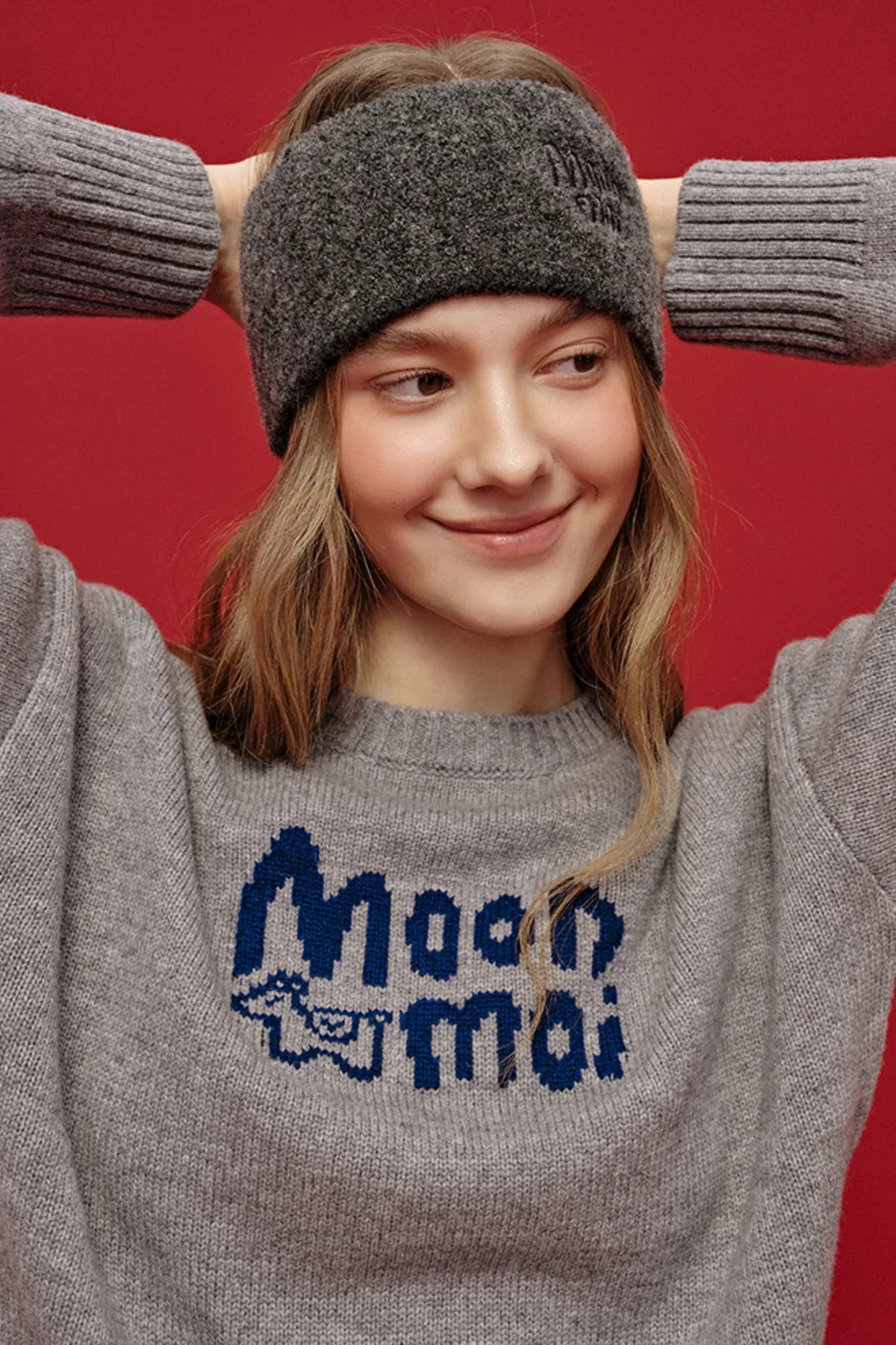Wide-Brimmed Wool Jacquard Headband