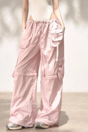 Wide-Leg Cargo Pants