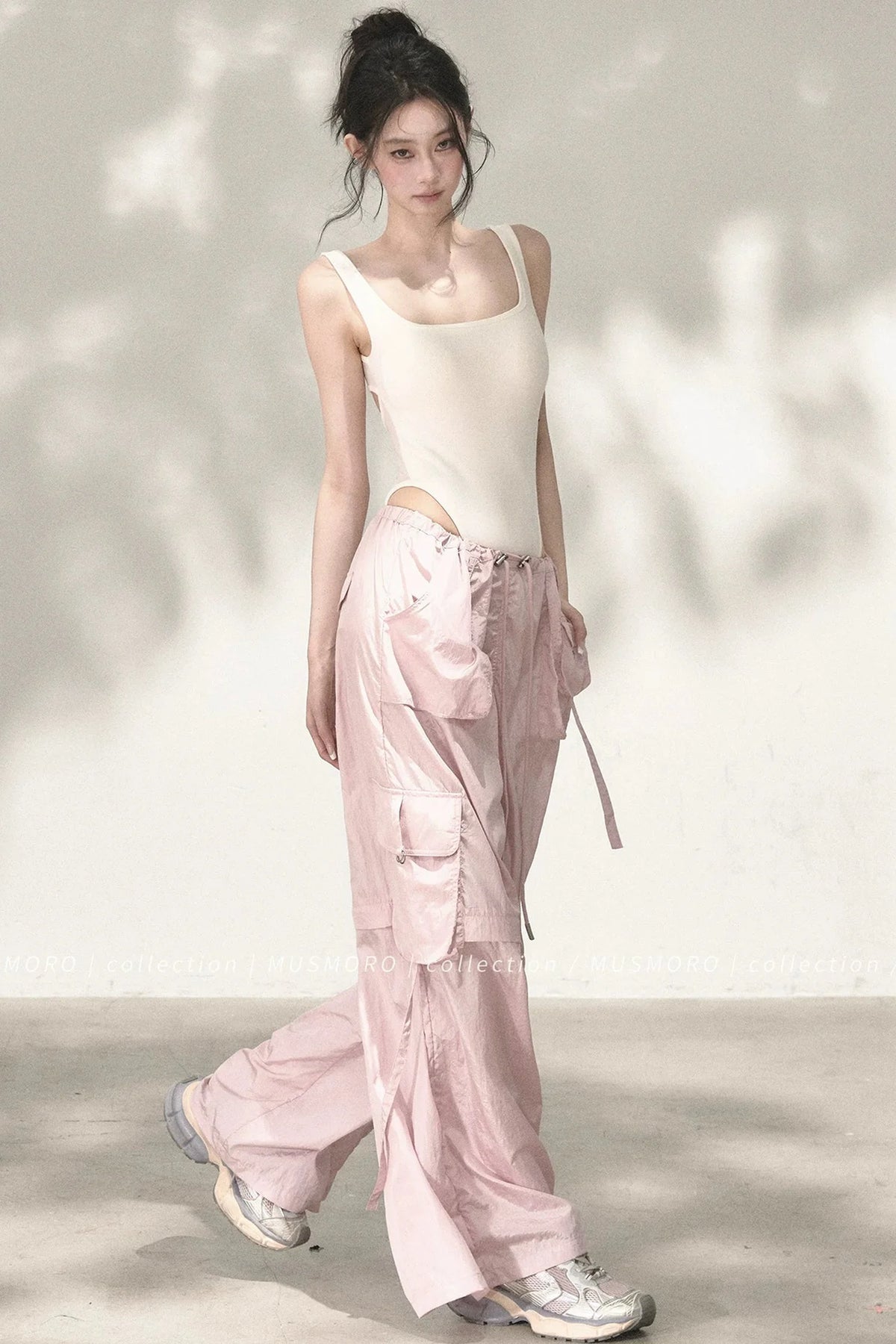 Wide-Leg Cargo Pants