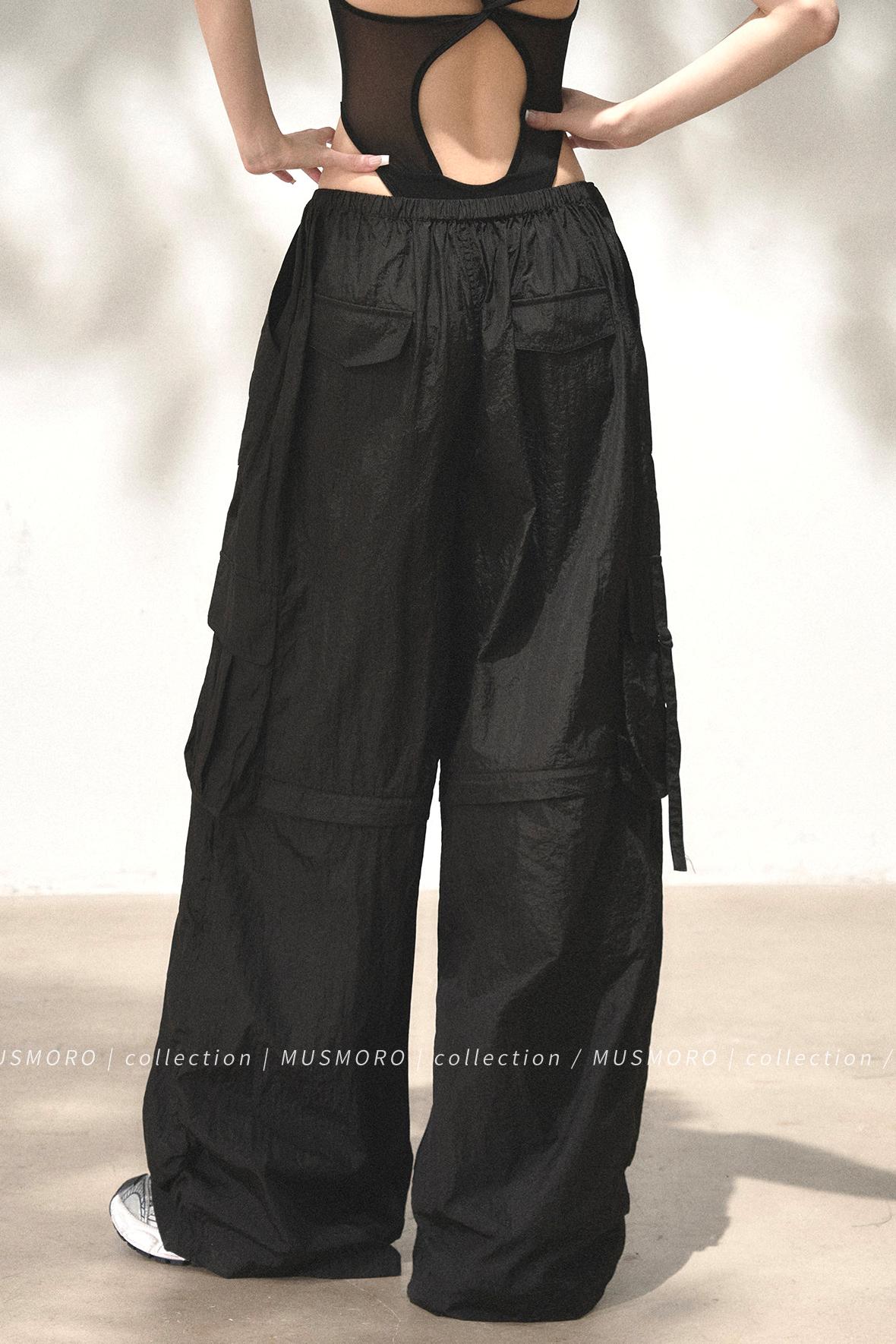 Wide-Leg Cargo Pants