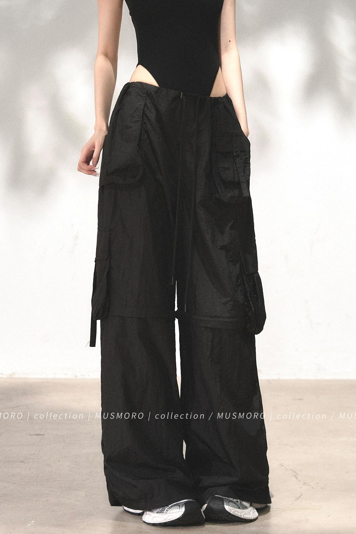 Wide-Leg Cargo Pants