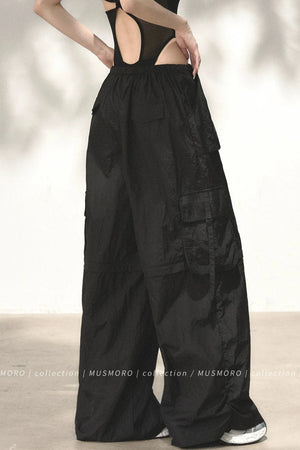 Wide-Leg Cargo Pants