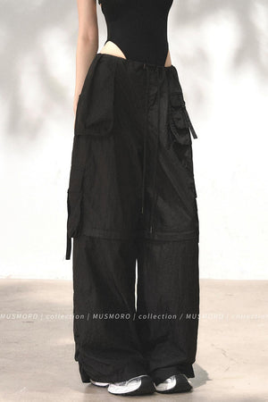 Wide-Leg Cargo Pants