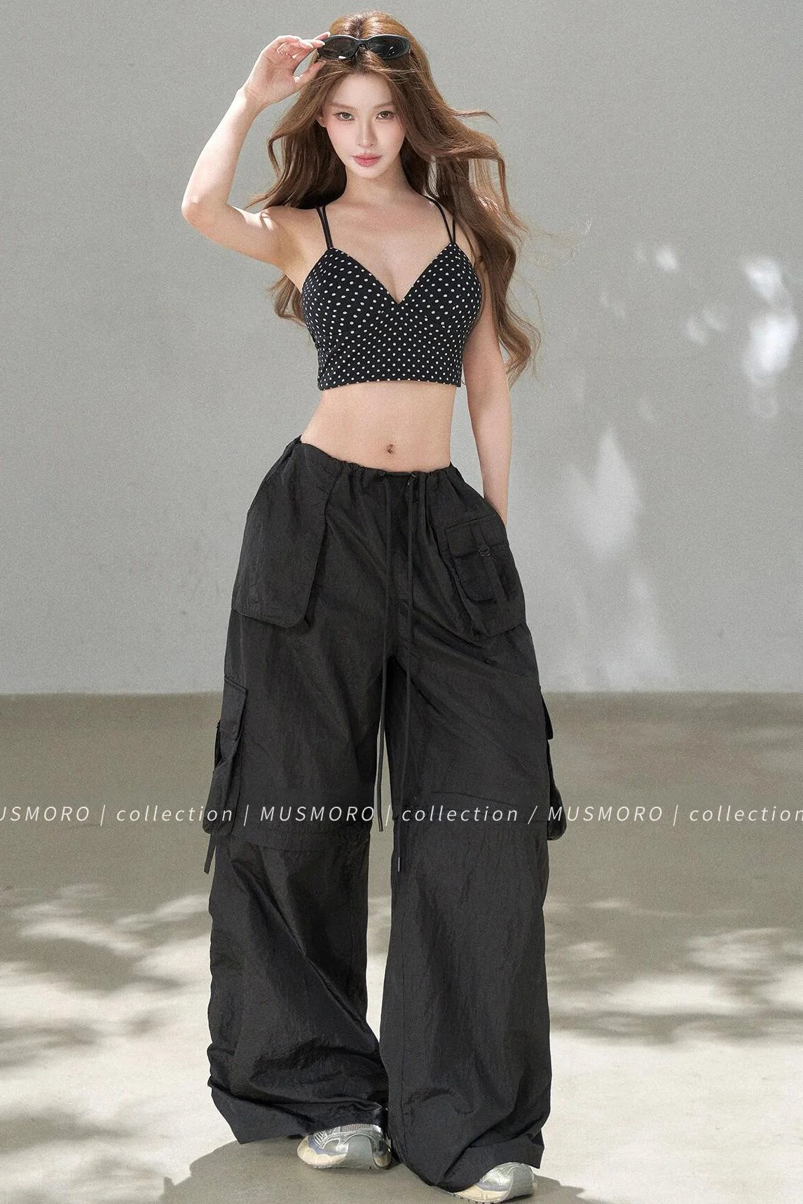 Wide-Leg Cargo Pants