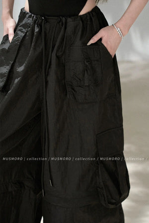 Wide-Leg Cargo Pants