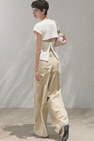 Wide Leg Cargo Pants