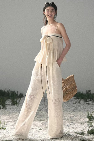 Wide-Leg Summer Pants
