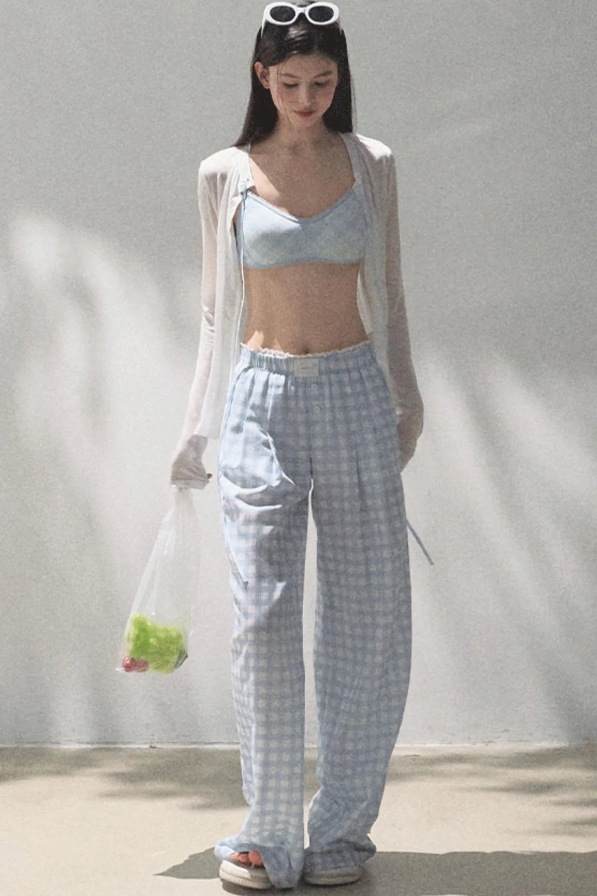 Wide-Leg Tencel Hemp Pants Set-Up