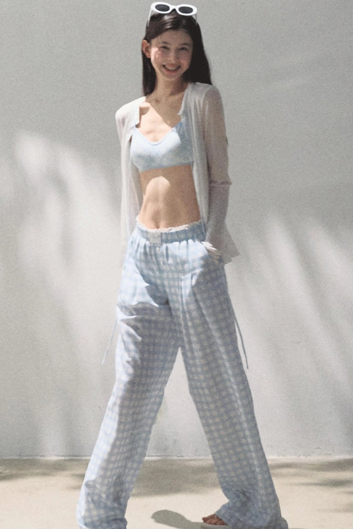 Wide-Leg Tencel Hemp Pants Set-Up