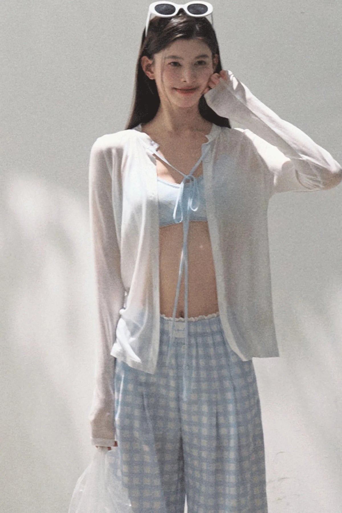 Wide-Leg Tencel Hemp Pants Set-Up