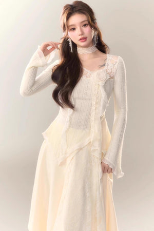 Wild White Tea Skirt Set-Up