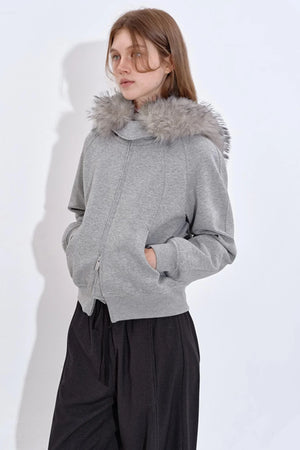Windproof Fleece-Lined Hooded Jacket