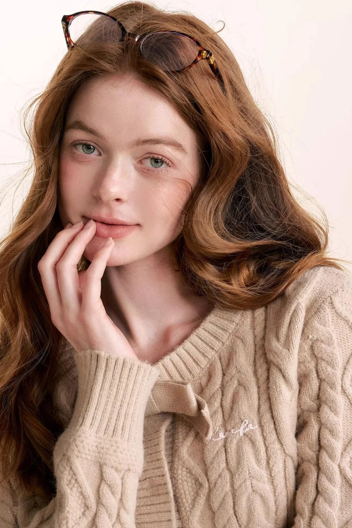 Winter Bow Knit Cardigan