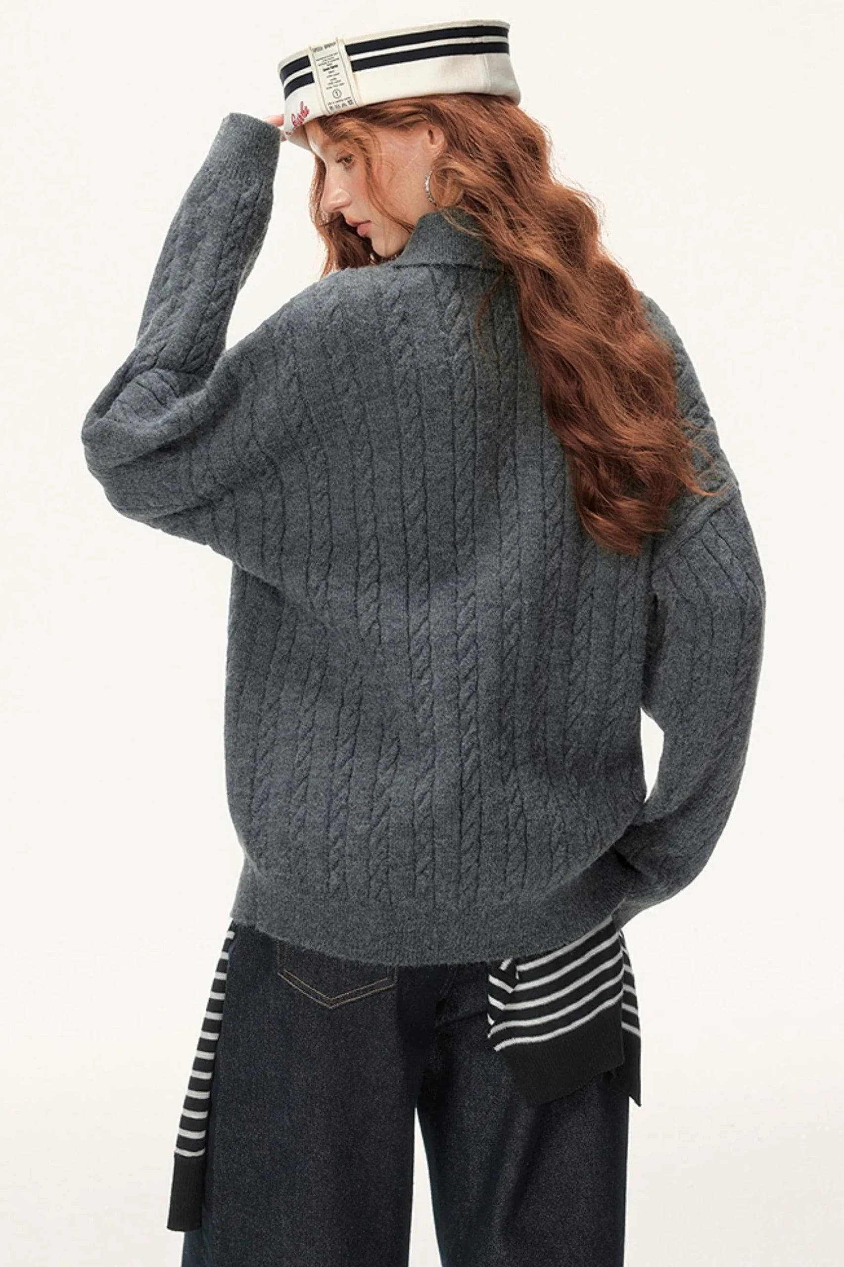 Winter Cable Knit Top