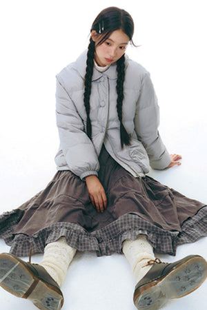 Winter Curved Pocket Cotton Jacket